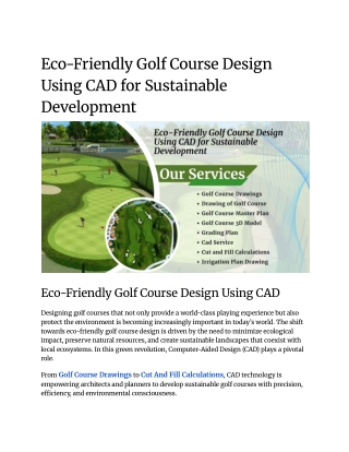 Eco-Friendly Golf Course Design_ Using CAD for Sustainable Development __off-site Kriti