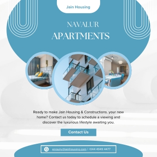 Explore Navalur Apartments by Jain Housing and Construction