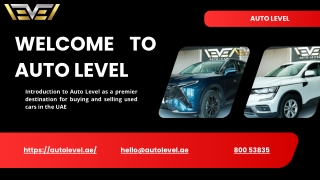 Auto Level – Simplifying the Used Car Experience in the UAE
