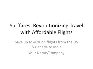 Surffares_Affordable_Flights_Presentation