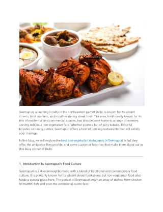 Seemapuri, a bustling locality in the northeastern part of Delhi, is known for its vibrant streets, local markets, and m