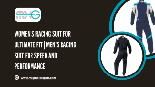 Women's Racing Suit for Ultimate Fit  Men's Racing Suit for Speed and Performance