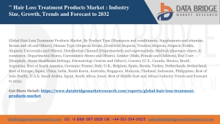 Global Hair Loss Treatment Products Market