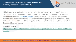 Global Monoclonal Antibodies Market