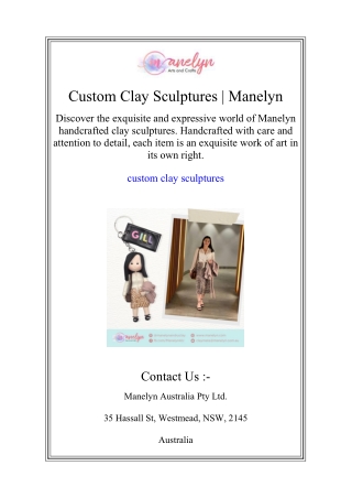 Custom Clay Sculptures | Manelyn