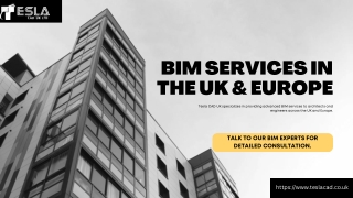 BIM Services in the UK & Europe