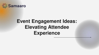 Event Engagement Ideas Elevating Attendee Experience