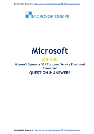 Why MB-230 Exam Dumps Could Be Your Path to Microsoft Certification Victory