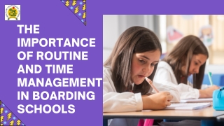 The Importance of Routine and Time Management in Boarding Schools