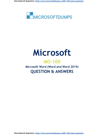 Can MO-100 Exam Dumps Truly Boost Your Microsoft Certification Score?