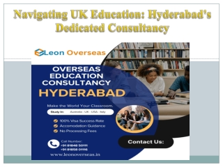 Navigating UK Education Hyderabad's Dedicated Consultancy