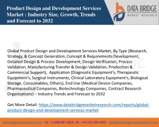 Product Design and Development Services Market