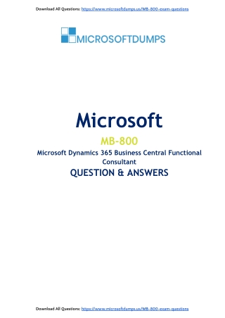 Why MB-800 Exam Dumps Could Be Your Key to Microsoft Certification Victory