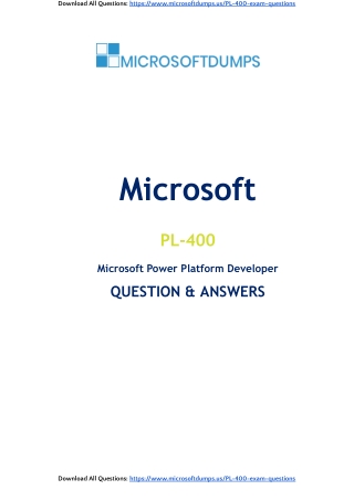 Why PL-400 Exam Dumps Are a Must-Have for Microsoft Aspirants