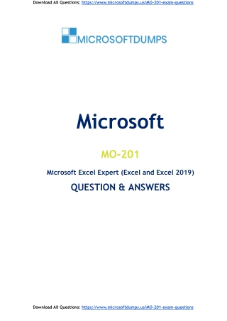 Uncover the Impact of MO-201 Exam Dumps for Microsoft Certification Success