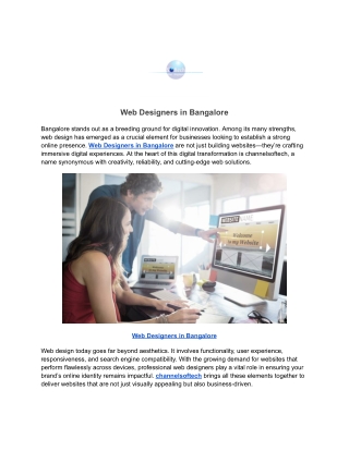 Web Designers in Bangalore