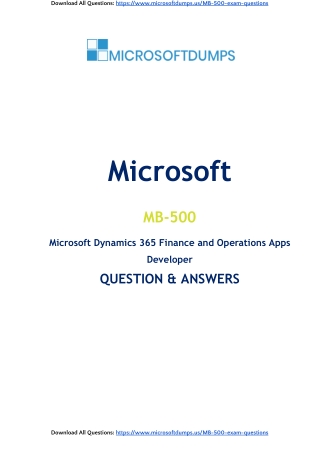 MB-500 Exam Dumps: Ways MB-500 Exam Dumps Transformed My Microsoft Certification
