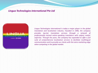 Lingua Technologies International