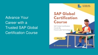 Advance Your Career with a Trusted SAP Global Certification Course