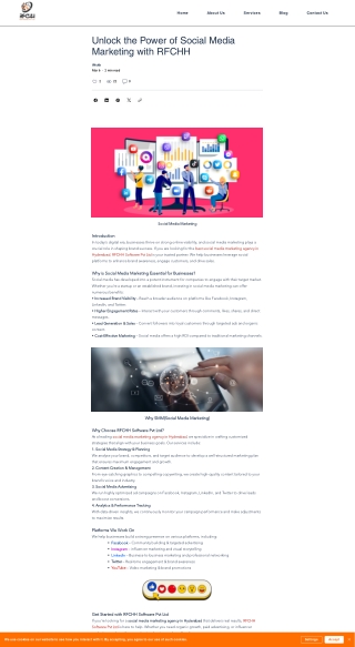 Best IT and Digital Marketing services in Hyderabad | RFCHH software pvt ltd