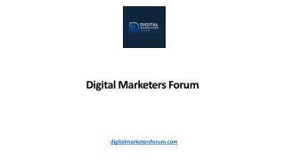 Digital Marketers Forum
