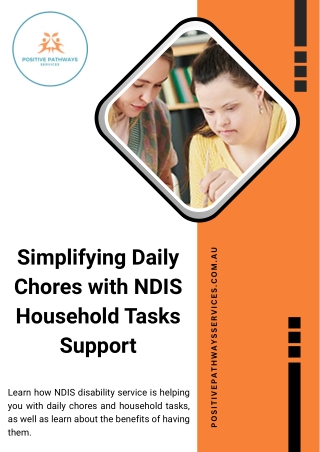 Simplifying Daily Chores with NDIS Household Tasks Support