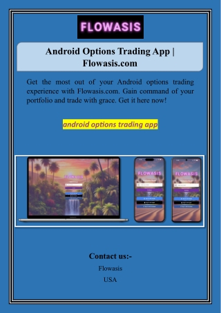Android Options Trading App | Flowasis.com