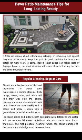 Paver Patio Maintenance Tips for Long-Lasting Beauty