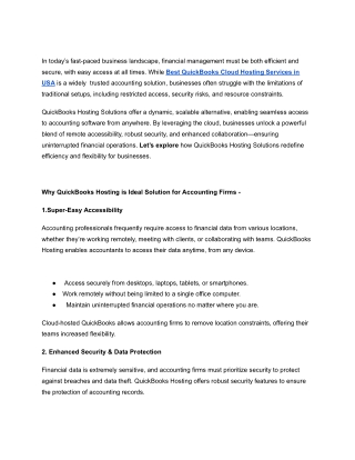 QuickBooks Hosting Solutions_ Unlocking Flexibility and Efficiency
