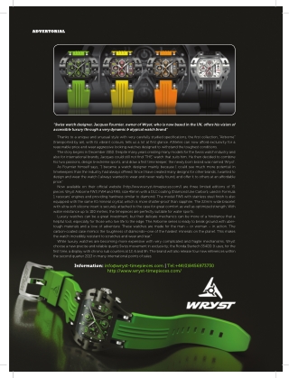 Advertorial Watch Series Wryst Airborne