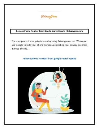 Remove Phone Number From Google Search Results | Privacypros.com