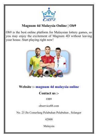 Magnum 4d Malaysia Online   Ob9