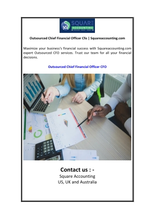 Outsourced Chief Financial Officer Cfo  Squareaccounting.com