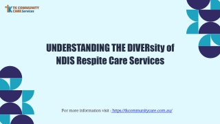 Understanding The Diversity of NDIS Respite Care Services