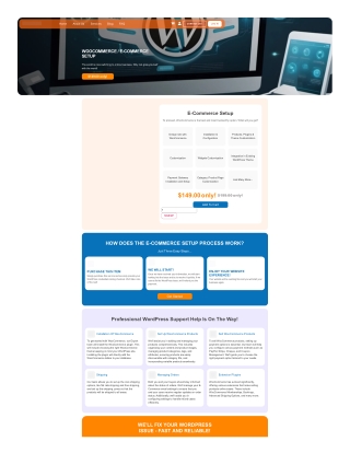 Professional E-Commerce Setup Services by Fix Web Issue