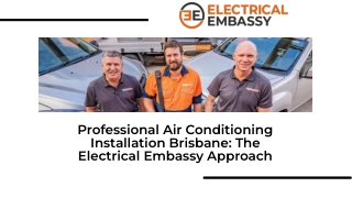 Expert Air Conditioning Installation Brisbane | Electrical Embassy
