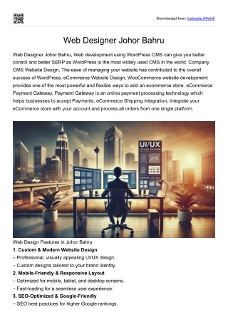 Web Designer Johor Bahru