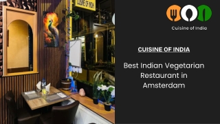 Authentic Indian Vegetarian Restaurant in Amsterdam – Cuisine of India
