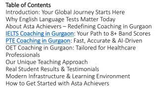 Master IELTS, PTE & OET with Asta Achievers – Gurgaon’s Trusted Institute