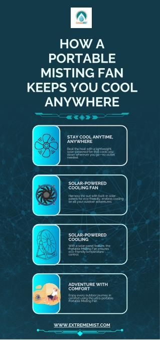 Cool Down Outdoors with a Portable Misting Fan