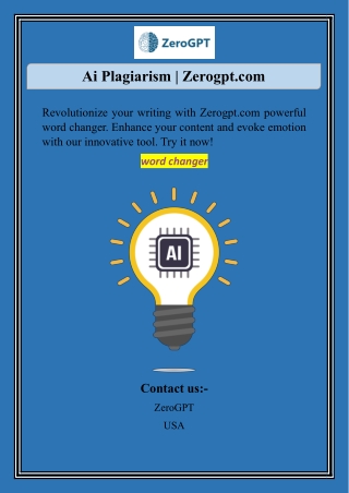 Word Changer | Zerogpt.com