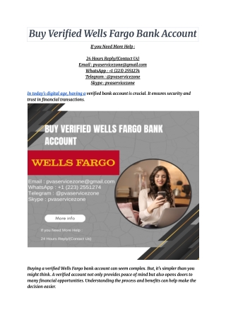 Buy Verified Wells Fargo Bank Account (3)