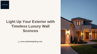 How Luxury Wall Sconces Can Improve Lighting and Décor