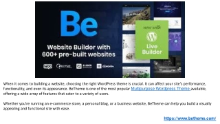 Best Multipurpose, Top Rated, Responsive Wordpress Themes & Template.PPTX