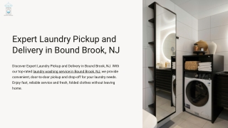 Expert Laundry Pickup and Delivery in Bound Brook, NJ