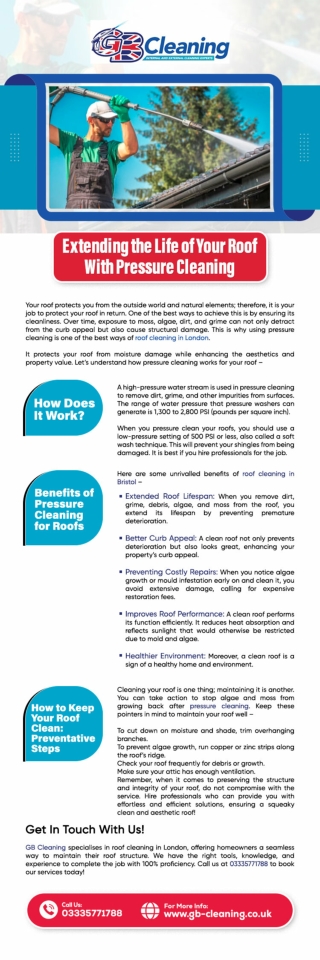 Extending the Life of Your Roof With Pressure Cleaning