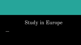 Study in Europe