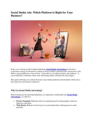 Social Media Ads: Which Platform Is Right for Your Business?