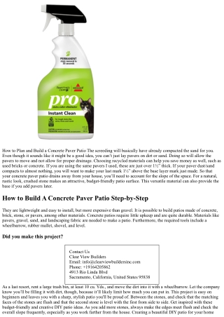 How to Build a DIY Patio Like a Pro