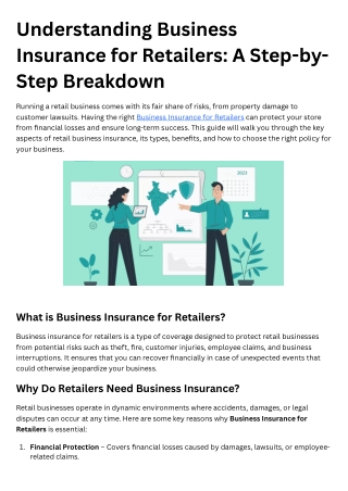 Understanding Business Insurance for Retailers: A Step-by-Step Breakdown